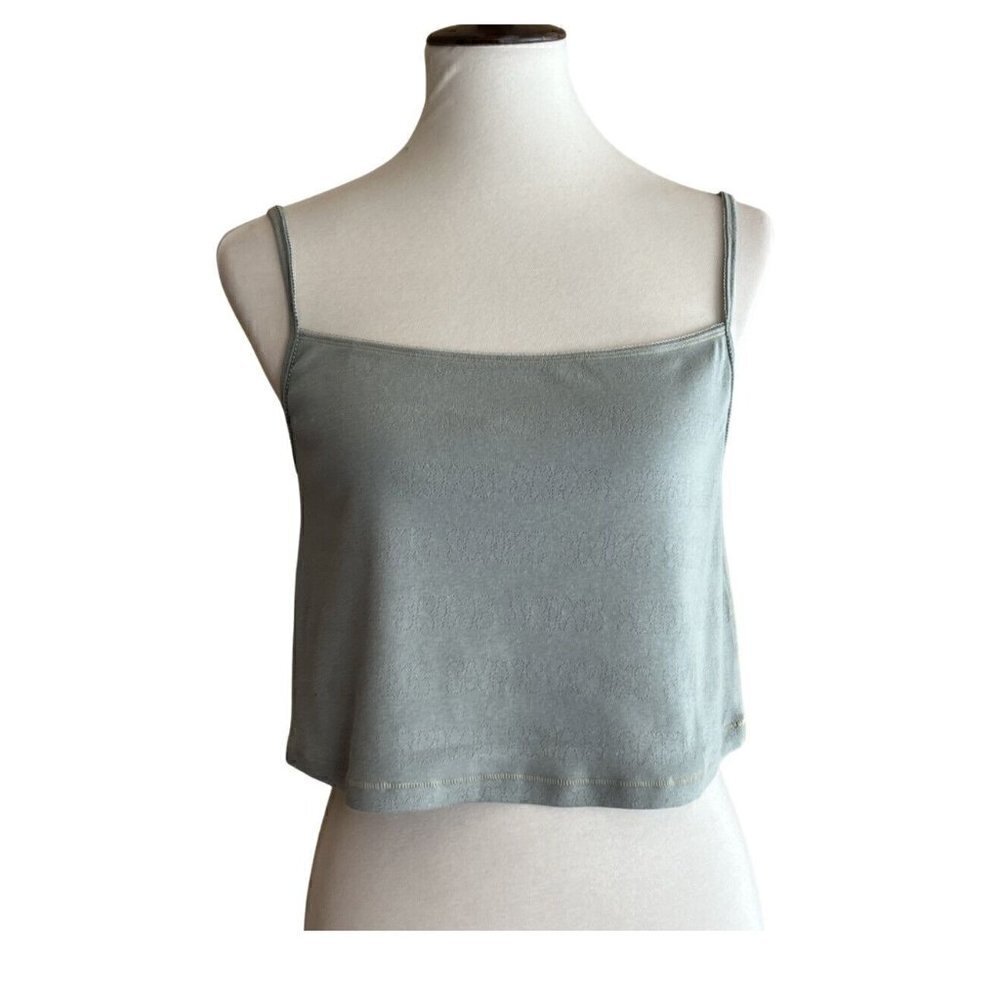 SKIMS Stretch Logo Pointelle Strappy Straight Neck Camisole Top Size 3X